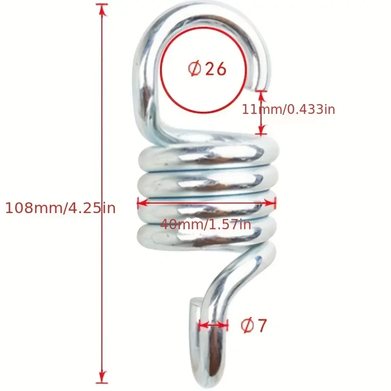 700LB Weight Capacity Steel Extension Spring - Perfect for Hanging Hammock Chairs, Porch Swings, and Punch Bags