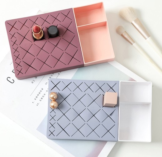 Desktop Cosmetic Lipstick Storage Box Organizer Rack