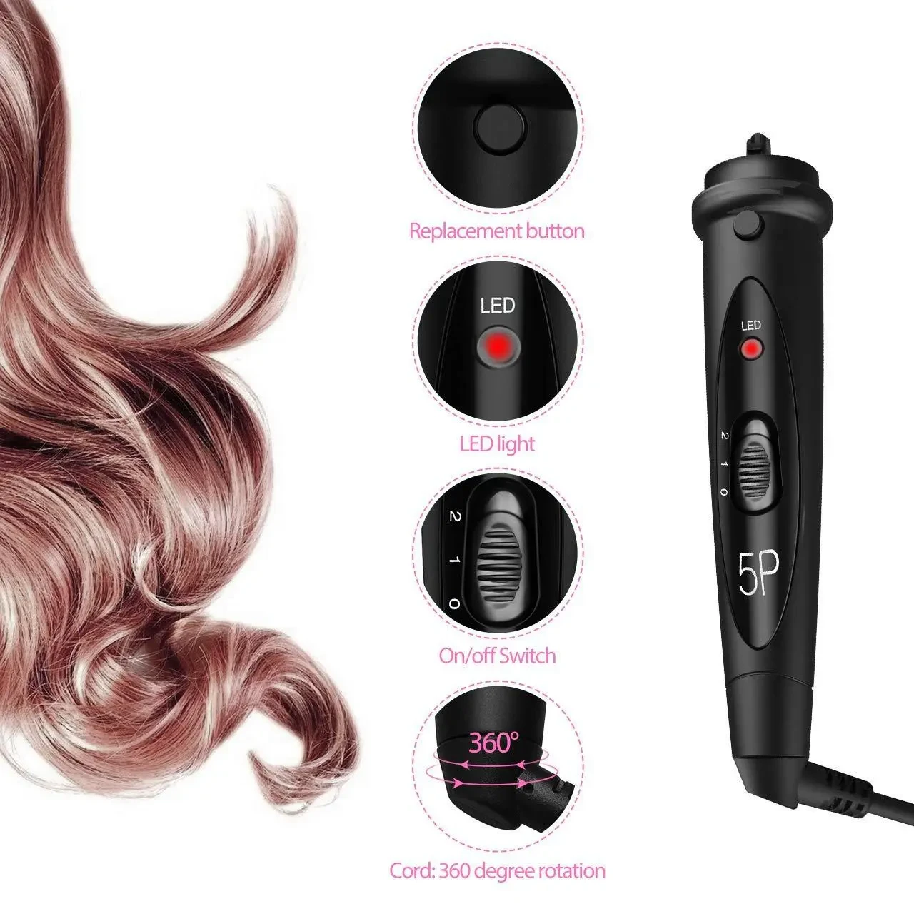 5p Ceramic Hair Curler Hair Care
