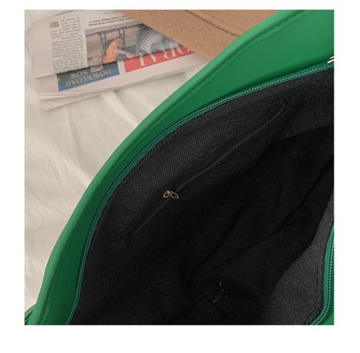 Green Down Women's Fashion Simple Tote Bag Niche All-match Large Capacity