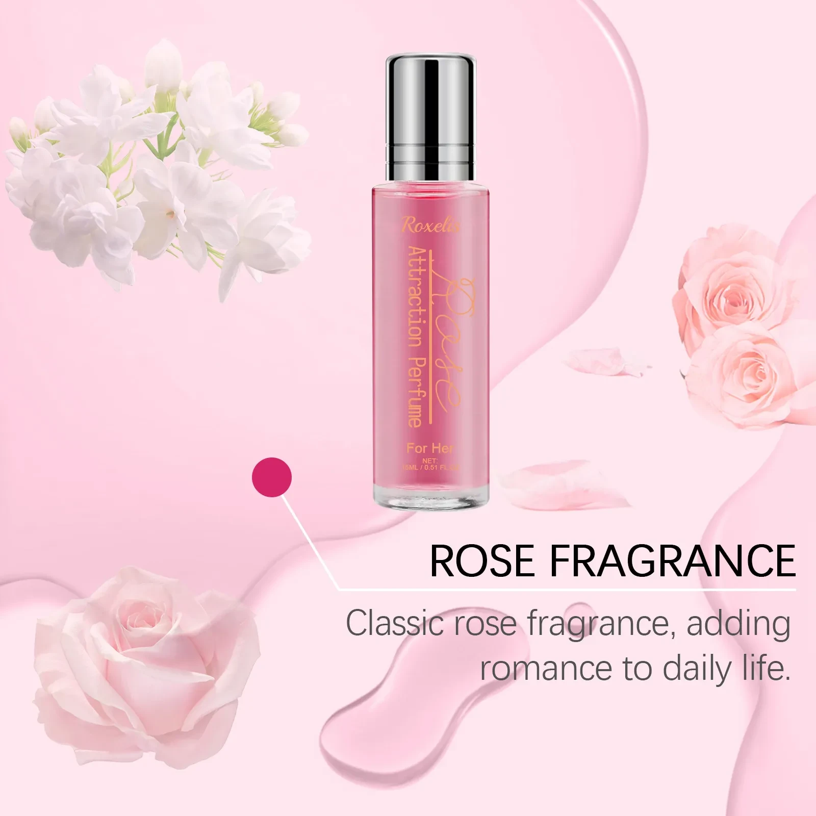 Rose Light Perfume Perfume Natural Portable Portable