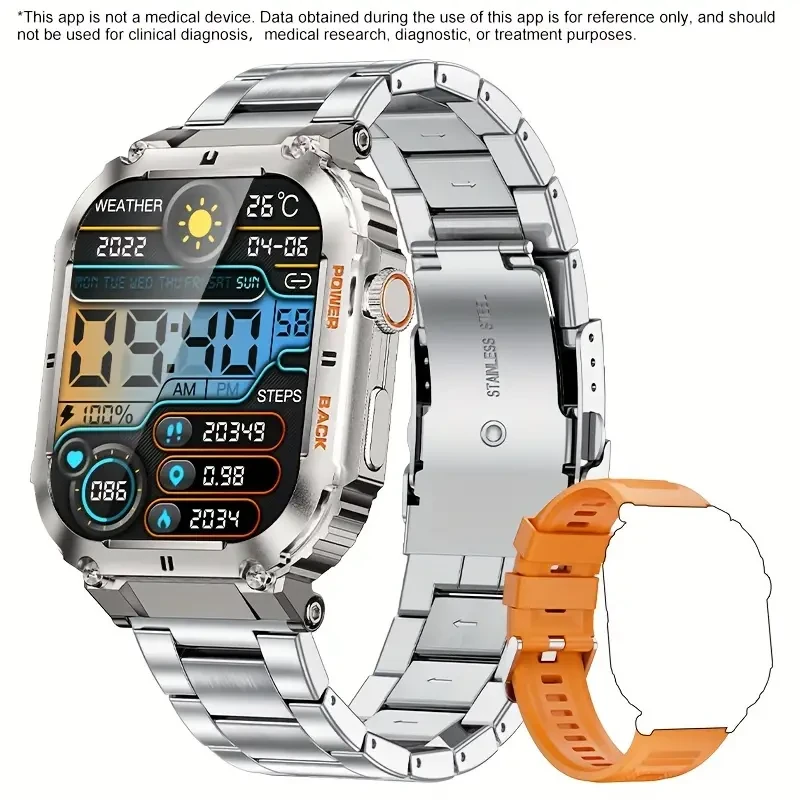 Men's Smart Bracelet - Wireless Call and Music Smartwatch with Multi-Sport Mode