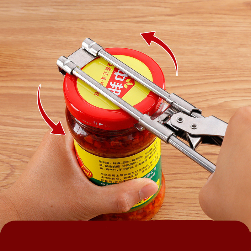 New Stainless Steel Labor-saving Capping Device Household Laoganma Quick Bottle Opener Non-slip Cap Opener Capping Device