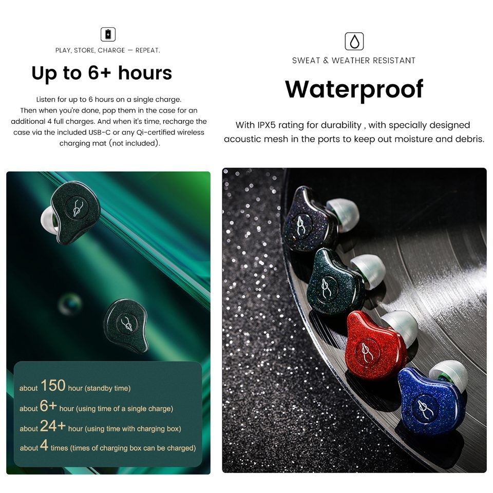 Sabbat E12 Ultra Glitter Series Earphones (Blue)