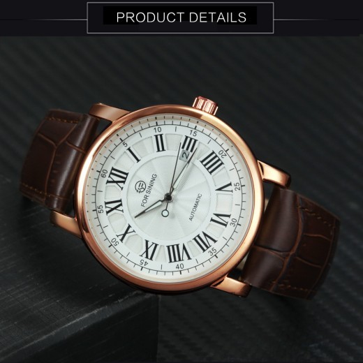 European American Style Men's Casual Hollow Mechanical Watch