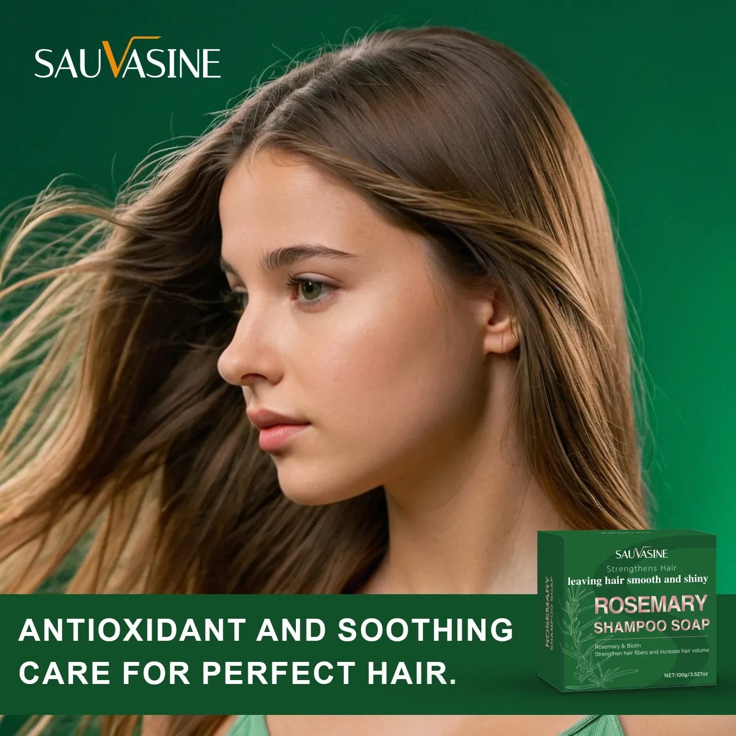 Rosemary Shampoo Soap Deep Cleaning Hair Care