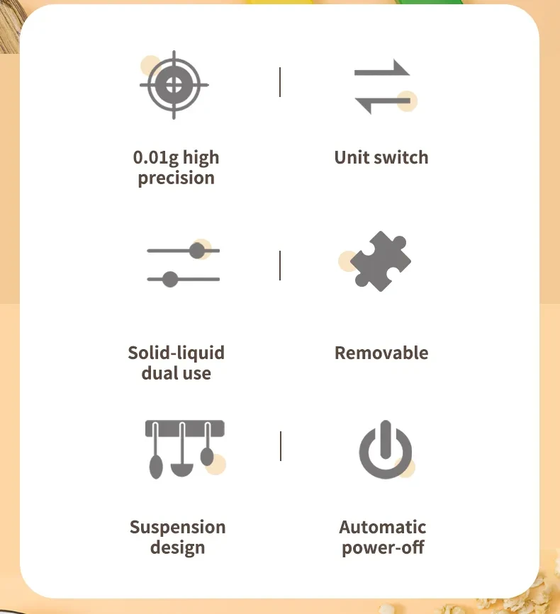 Electronic Kitchen Scale LCD Display Digital Weight