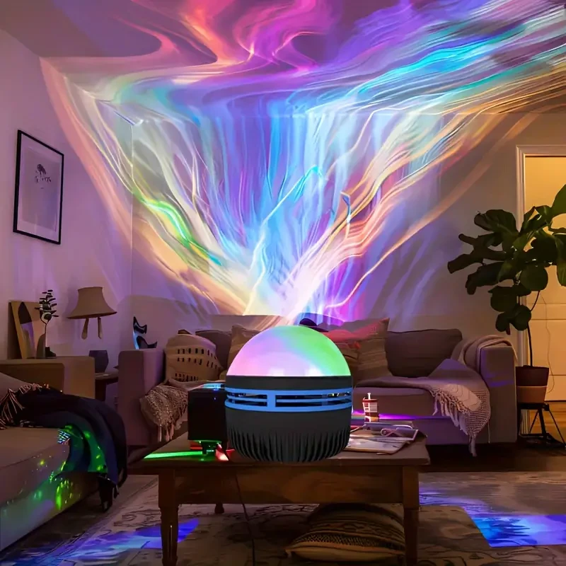 USB Powered Aurora Projector Lamp  Northern Lights Landscape Effect