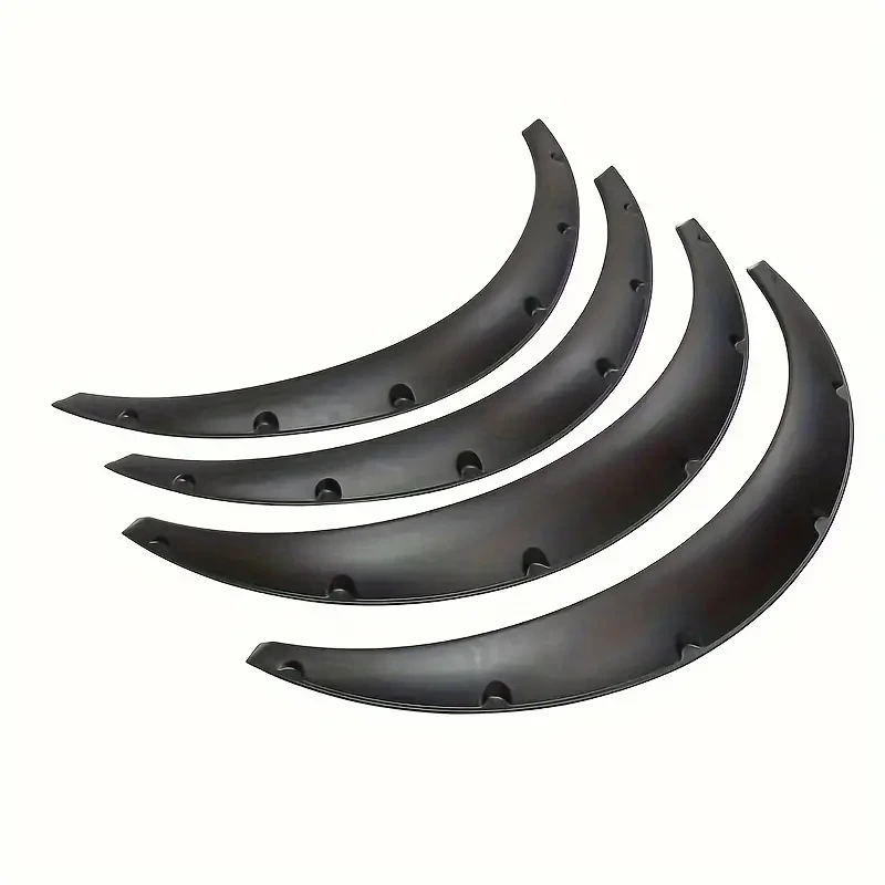 4pcs Car Wheel Arch Covers Polished Polyurethane Rear Extensions