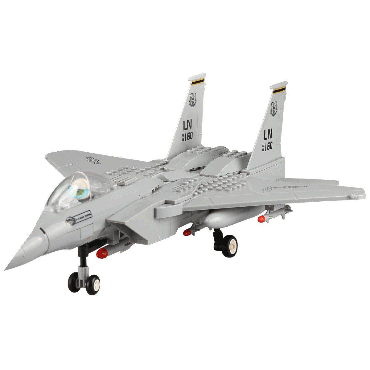 Airplane Model Inserting Building Blocks