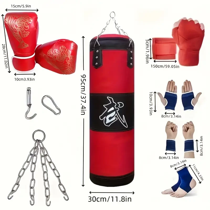 Sanda Hanging Hollow Oxford Cloth Boxing Sandbag, Taekwondo Training Fitness Equipment