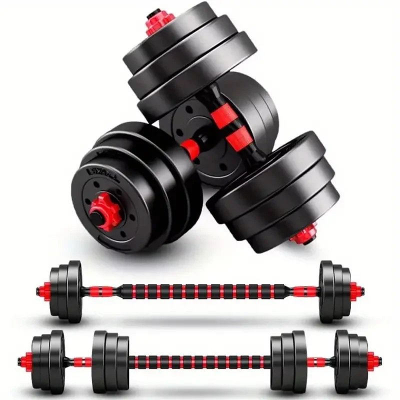 Adjustable Dumbbells Sets - 20/30/40/60/80lbs Free Weights Set of 2, Convertible to Barbell, Lightweight for Home Gym