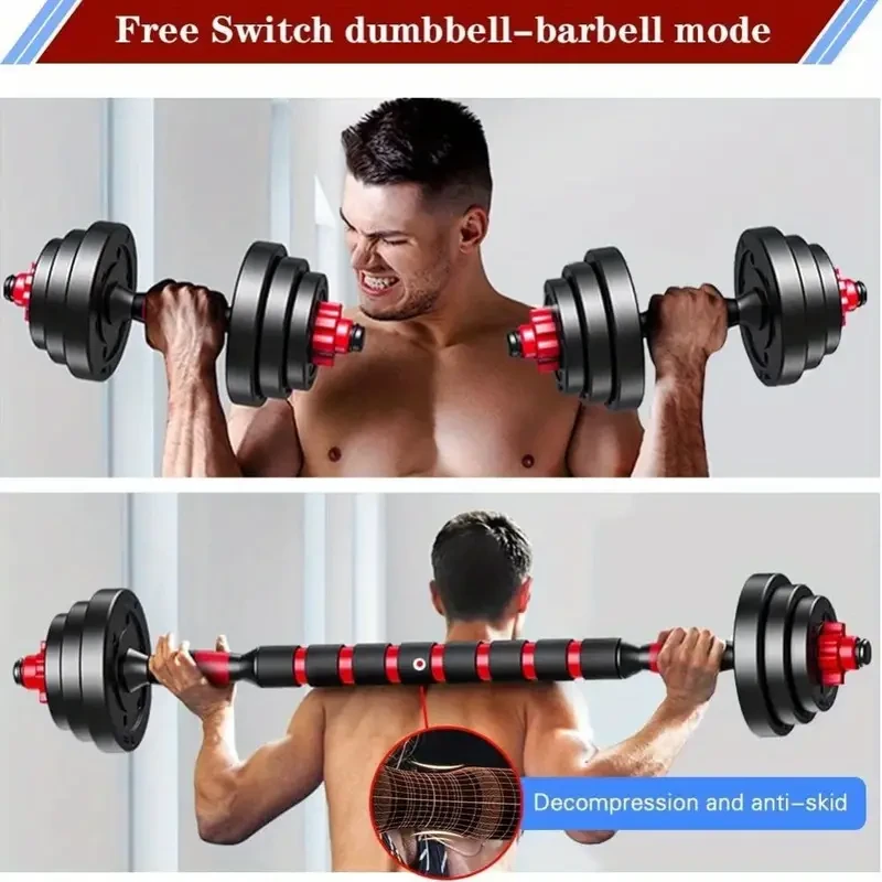 Adjustable Dumbbells Sets - 20/30/40/60/80lbs Free Weights Set of 2, Convertible to Barbell, Lightweight for Home Gym