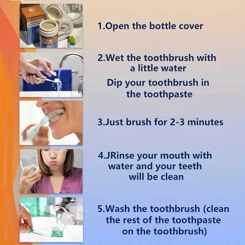 50g Teeth Whitening Powder, Plant Essence Ingredients