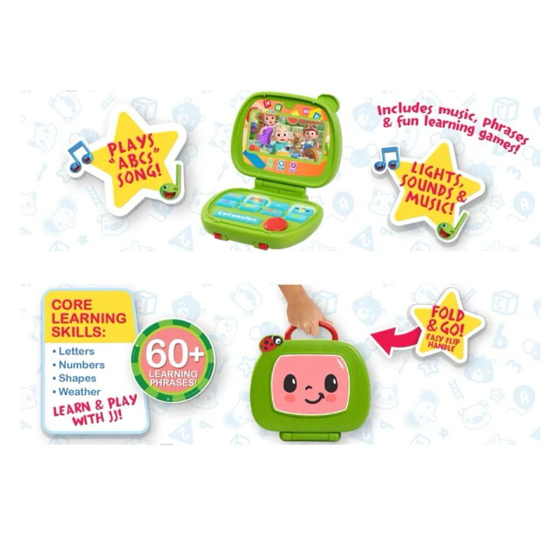 CoComelon Sing & Learn Laptop Original Toy Laptop for Baby Toddlers Baby Kids