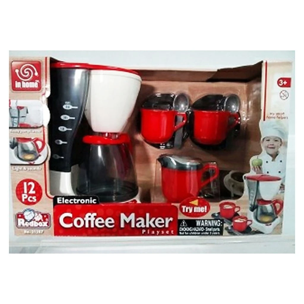 Toy In Home Electronic Coffee Maker Playset