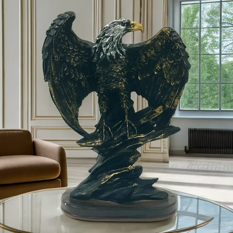 1pc Eagle Statue Resin Sculpture Frgurine