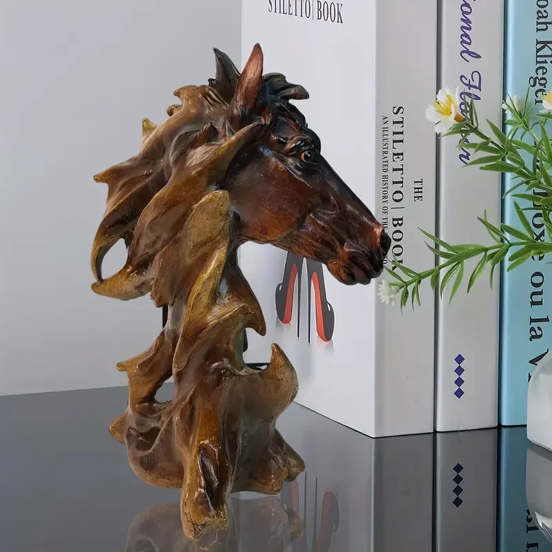 1pc Majestic Horse Head Sculpture