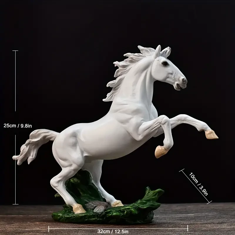 Exquisite Resin Horse Figurine Sculpture