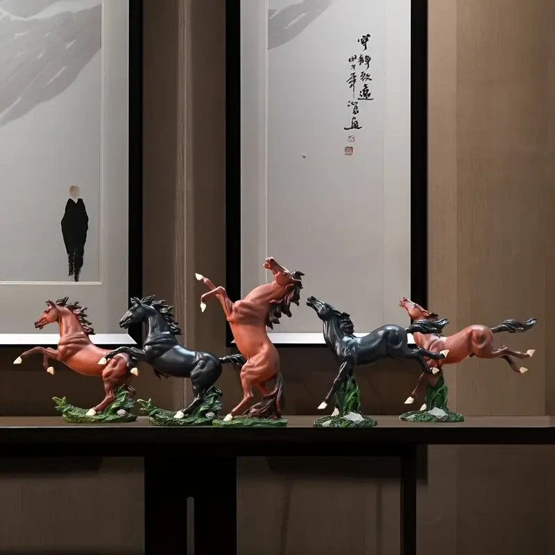 Exquisite Resin Horse Figurine Sculpture