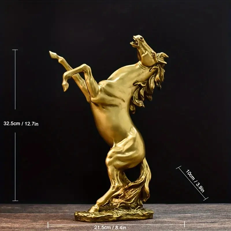 Exquisite Resin Horse Figurine Sculpture
