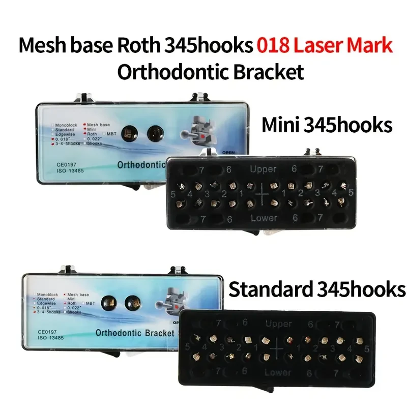 Ultra-Smooth Mini 018 Orthodontic Brackets