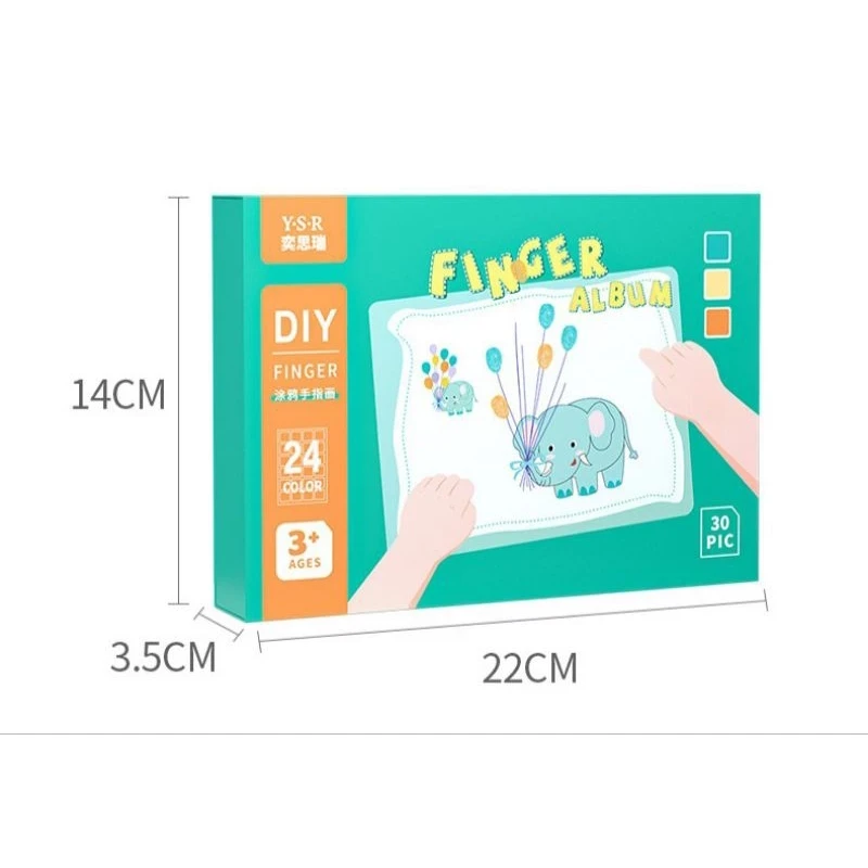 Educational Toys for Children Finger Painting Set Coloring with Montessory Fingers