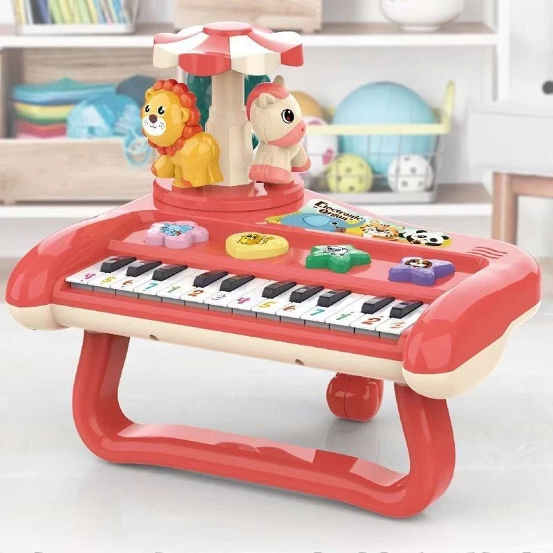 Children's Toys Rotary Musical Instrument 5588-2 Animal Music Piano Educational Animal Piano Children's Toys
