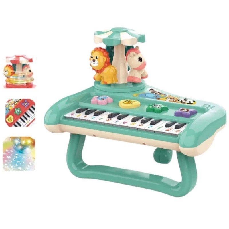 Children's Toys Rotary Musical Instrument 5588-2 Animal Music Piano Educational Animal Piano Children's Toys