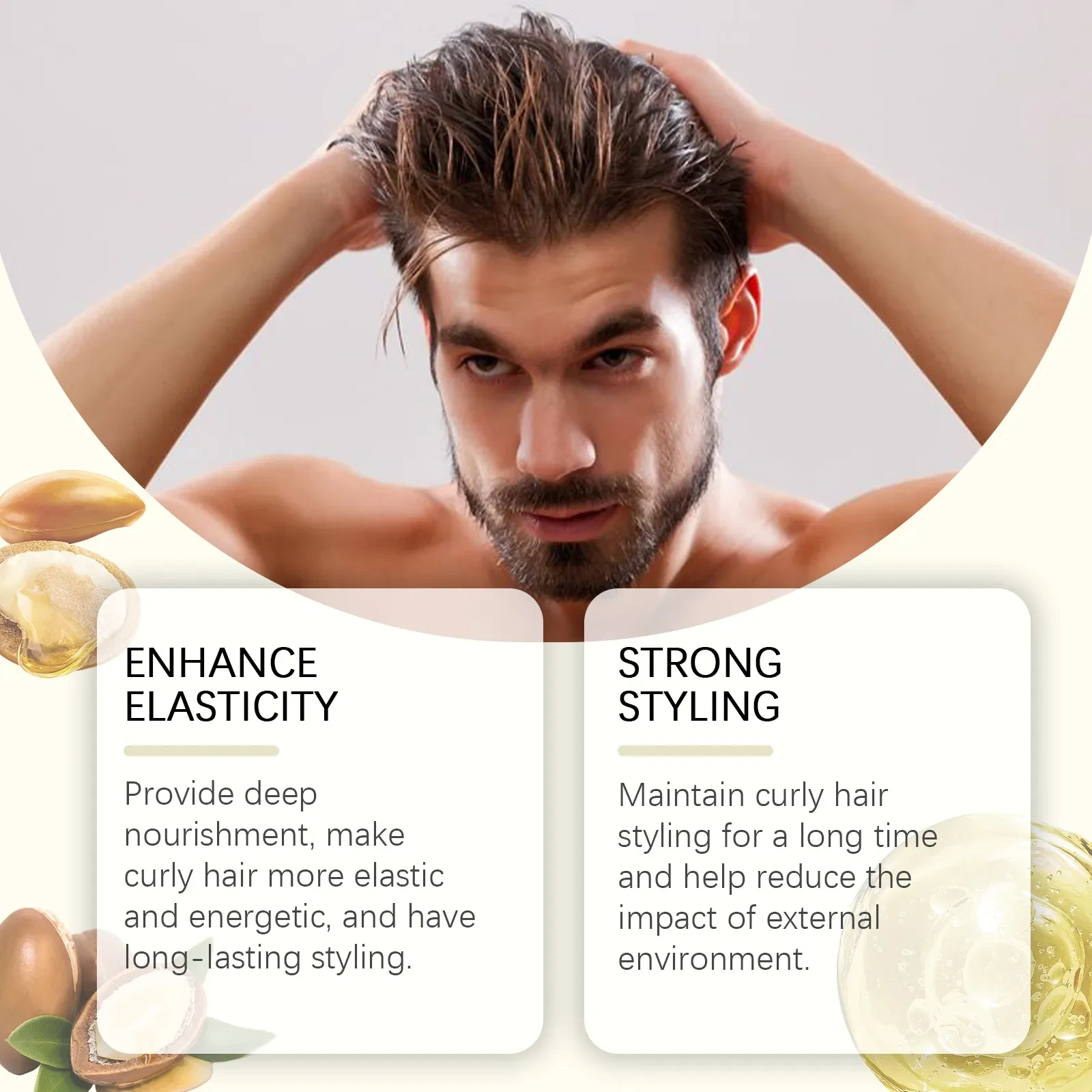 Curly Hair Shaping Care Nourishing Natural Soft Cream