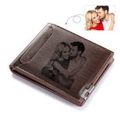 Custom Photo Engraved Bifold Wallet