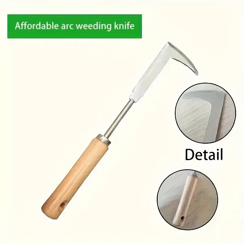 Stainless Steel Weed Puller Hooked Gardening Knife