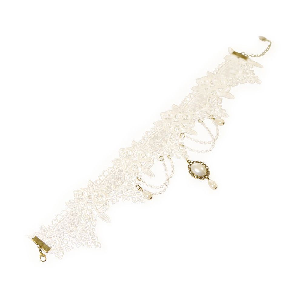 Vintage Tassel Wedding Imitation Pearl Choker