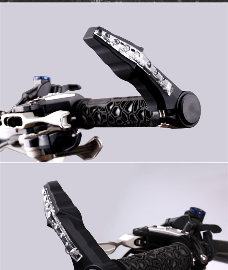 New Bicycle Steering Handlebar Lamp With Lamp Horn Vice Handle Led Warning Lamp Mountain Bike Parts Wholesale