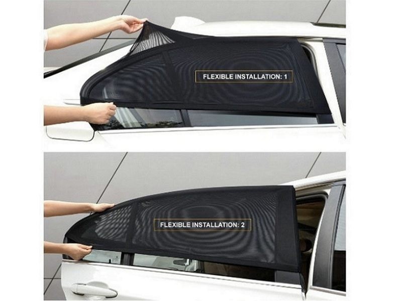4pcs/set Car Front & Rear Side Window Sun Shade Cover