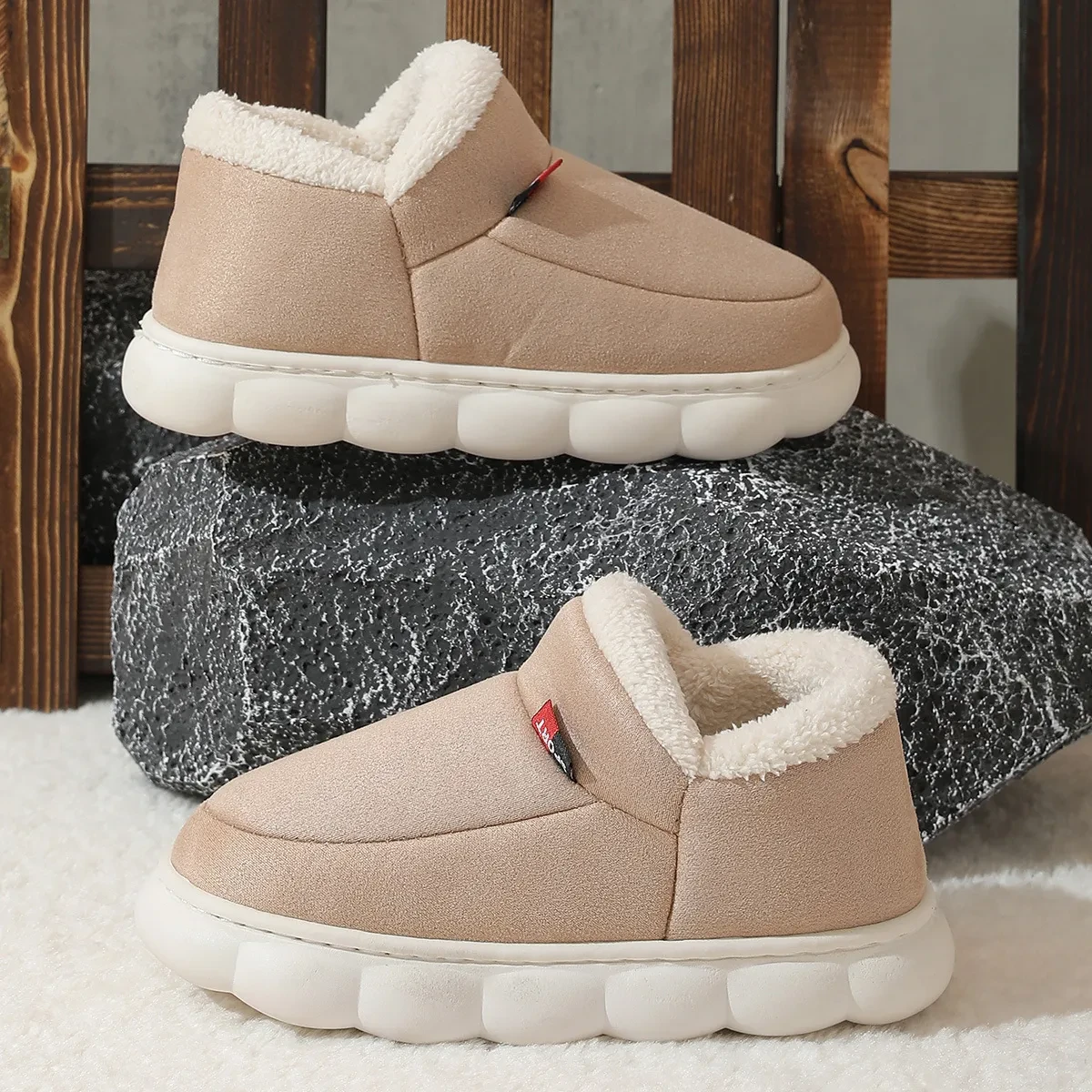 Winter Plush Cotton Shoes Women