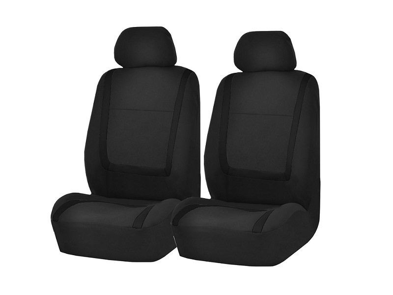 Auto Seat Covers Car Truck SUV Van - Universal Protectors Polyester BLACK