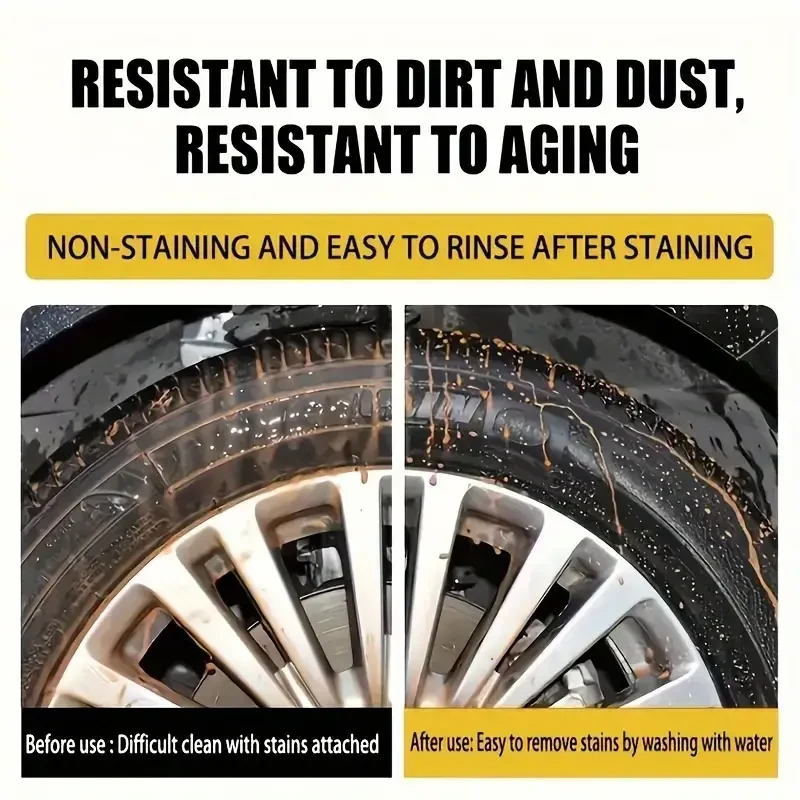 GKW Tire Black Wax Coating  Durable Shine & Restoration