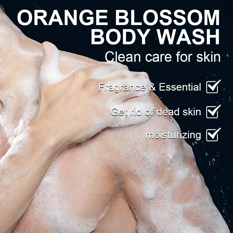 100g Orange Blossom Mens Body Wash  Moisturizing & Exfoliating