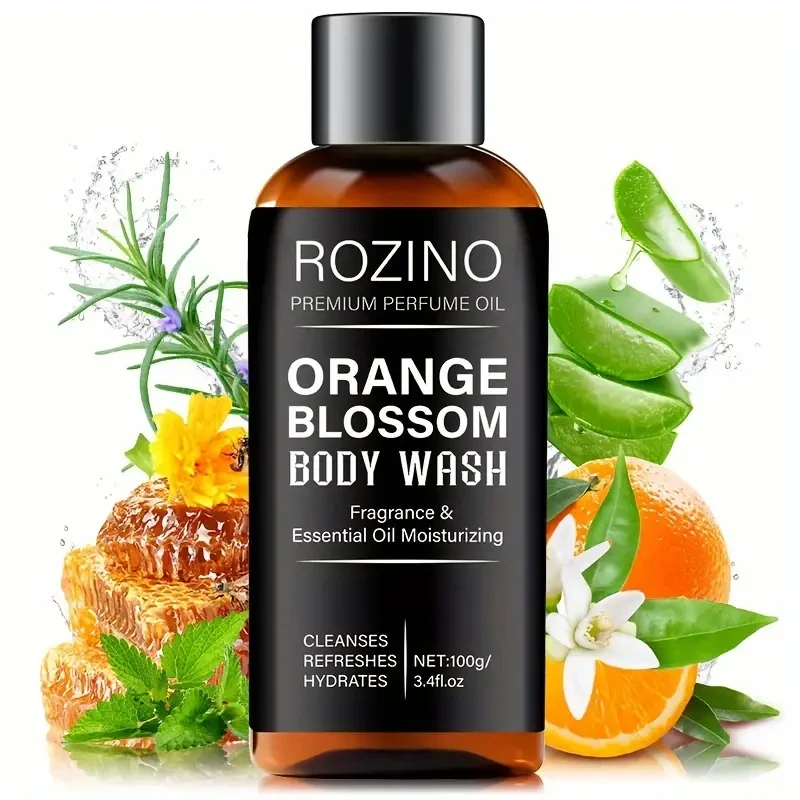 100g Orange Blossom Mens Body Wash  Moisturizing & Exfoliating