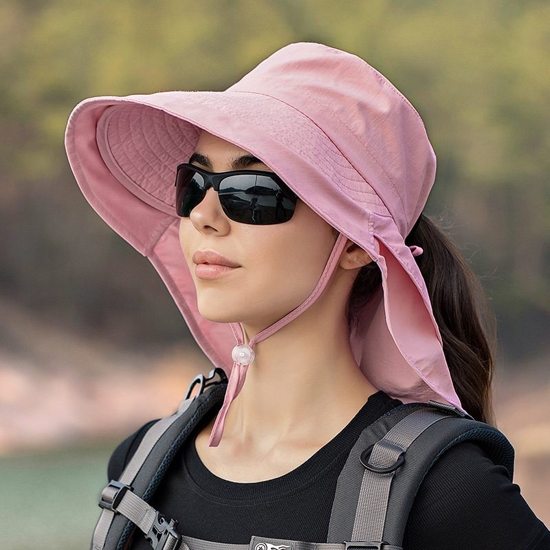 Sun Hats Wide Brim Bucket Outdoor Fishing Hiking Cap UV Protection 5 Colours