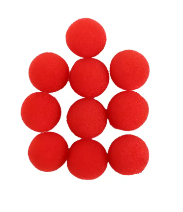 10 PCS 2.5/3.5/4.5cm Finger Sponge Ball Magic Tricks Classical Magician Illusion Comedy Close-up Stage Card Magic Accessories