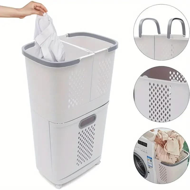 Wheeled Laundry Hamper  Spacious & Breathable Organizer