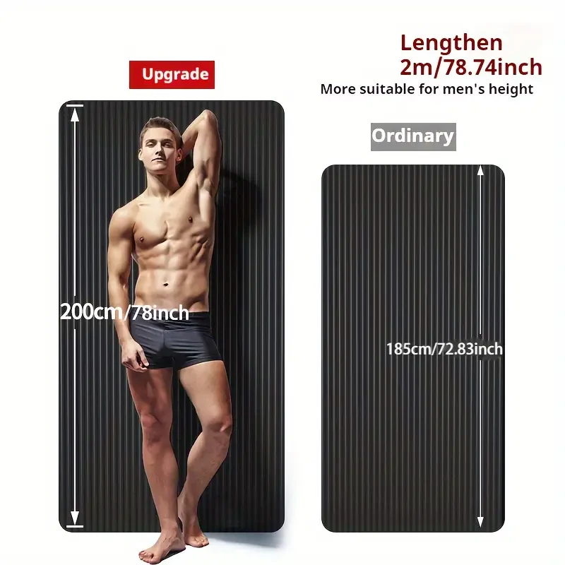 SY Premium Non-Slip Thickened NBR Fitness & Yoga Mat for Men