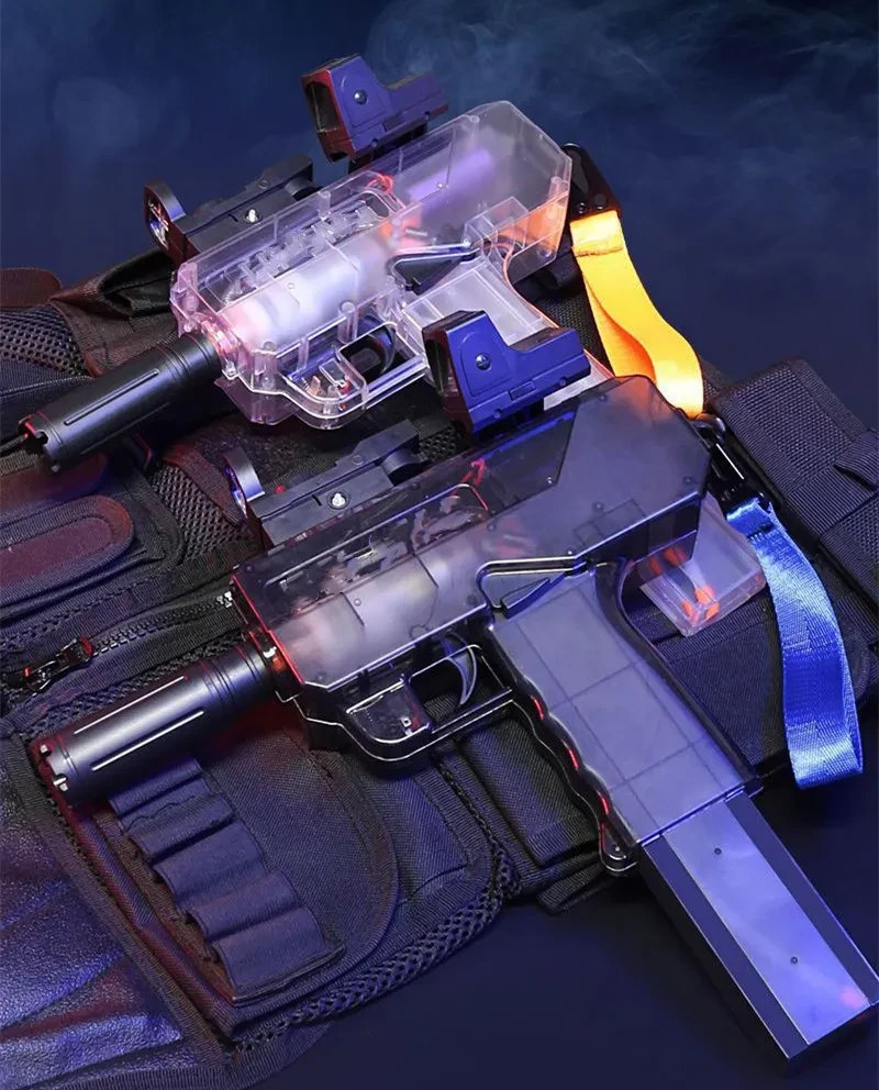 Uzi Electric Burst Water Gun Children's Powerful Water Gun Toy Fully Automatic Range Long Spray Outdoor Toy Water Gun