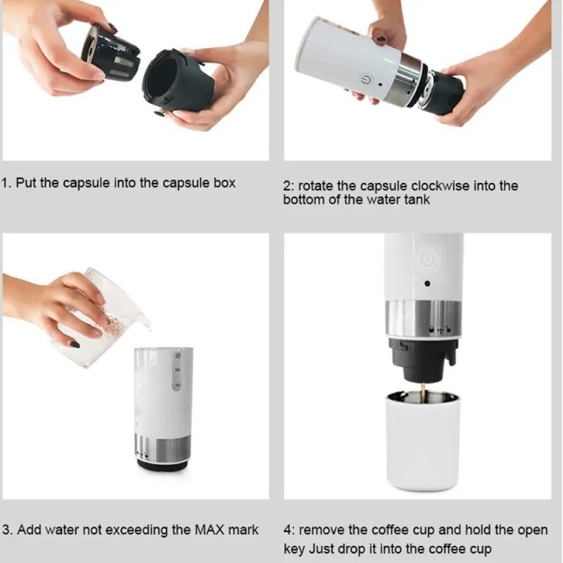 Portable Automatic Espresso Coffee Maker