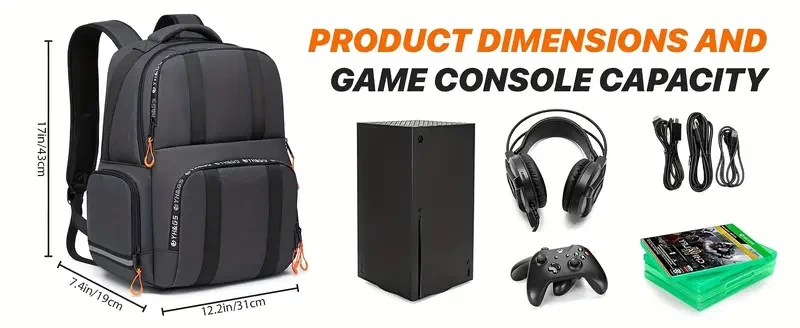 RUCYEN Xbox Series X/S Console Backpack