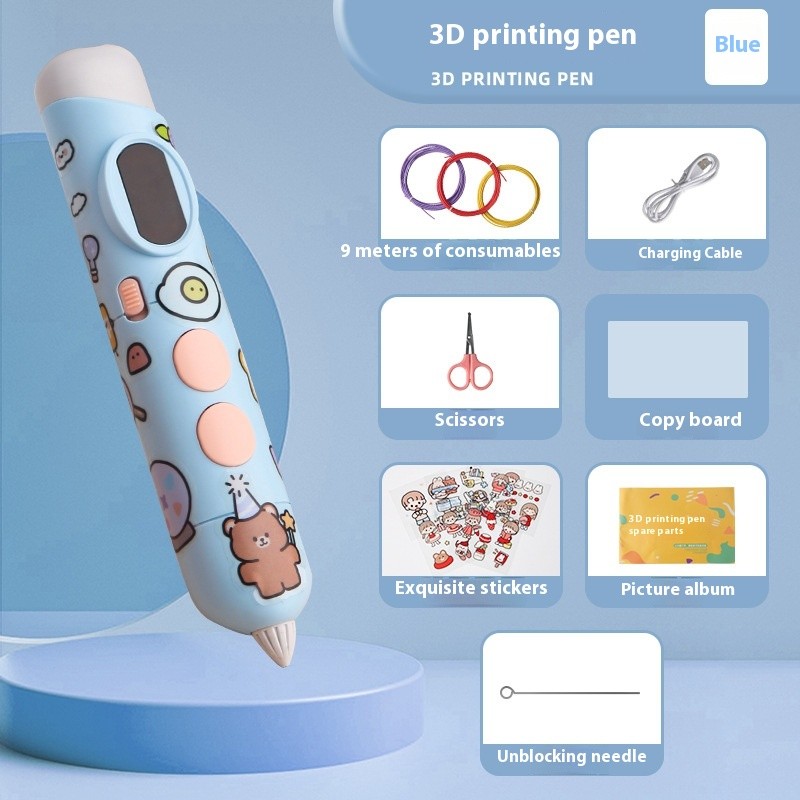 Children's Creative 3D Stereoscopic Drawing Puzzle Graffiti Pen Set