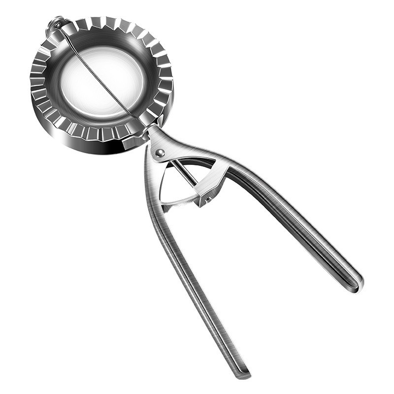 Stainless Steel Dumpling Maker - Manual Kitchen Gadget