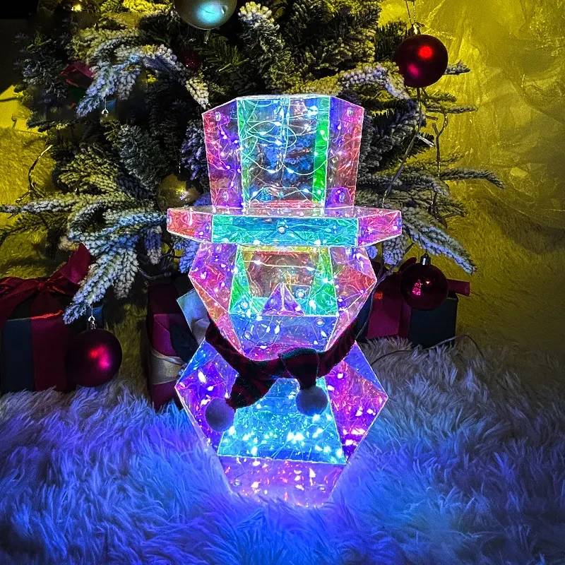 Christmas Colorful LED Glow Santa Claus